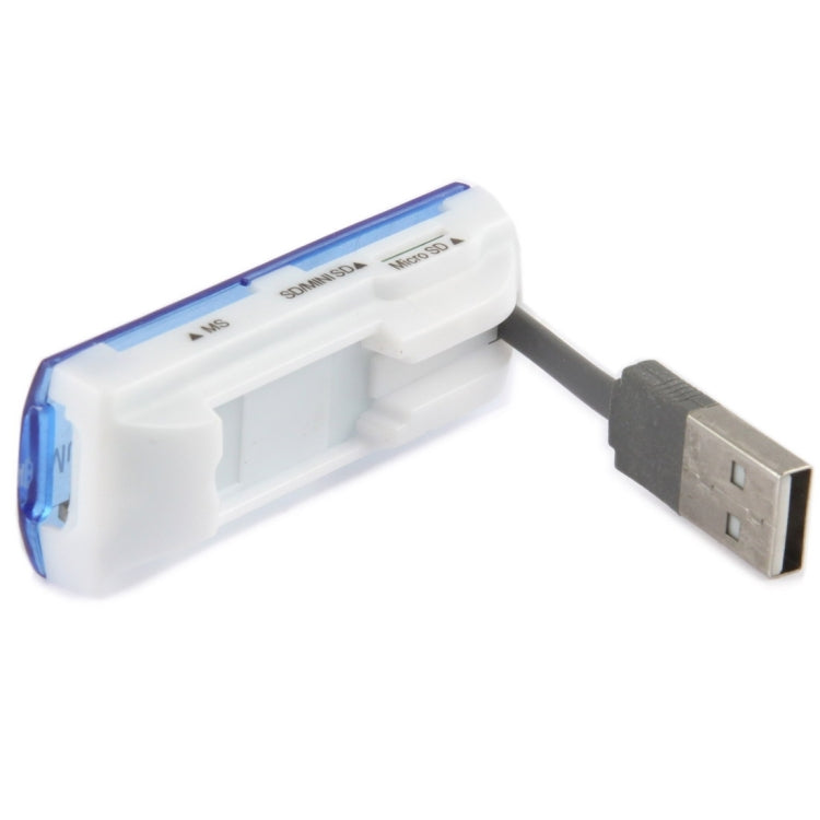 قارئ بطاقات متعدد USB 2.0، يدعم بطاقات SD/MMC، MS، TF، M2