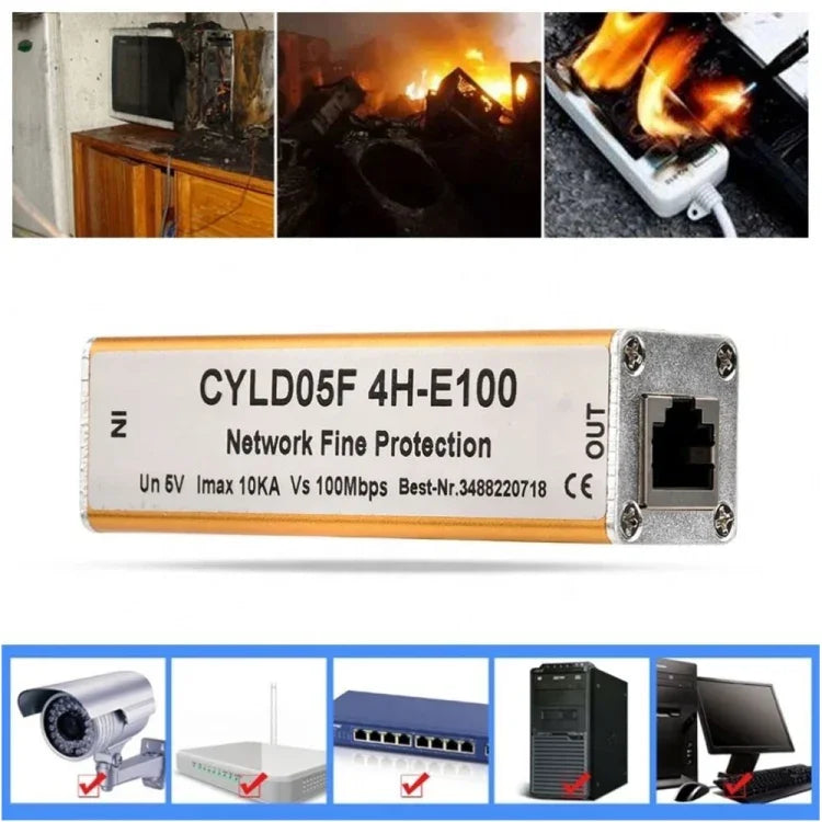 جهاز حماية من زيادة التيار لشبكة الاتصالات (CYL D05F4H-E100)، CYL D05F4H-E100