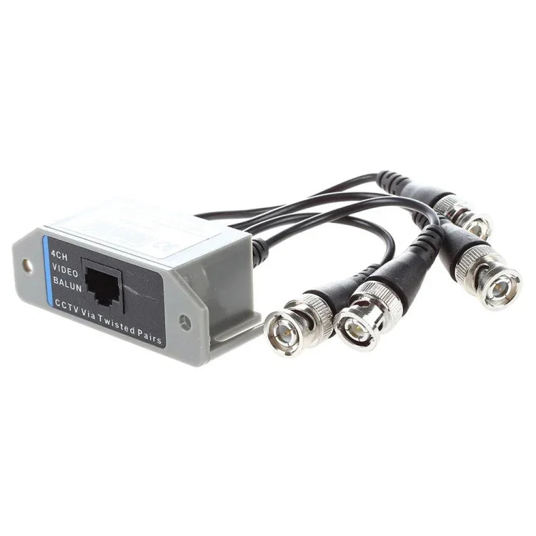 محول فيديو بأربع قنوات (BNC) إلى UTP (RJ45)