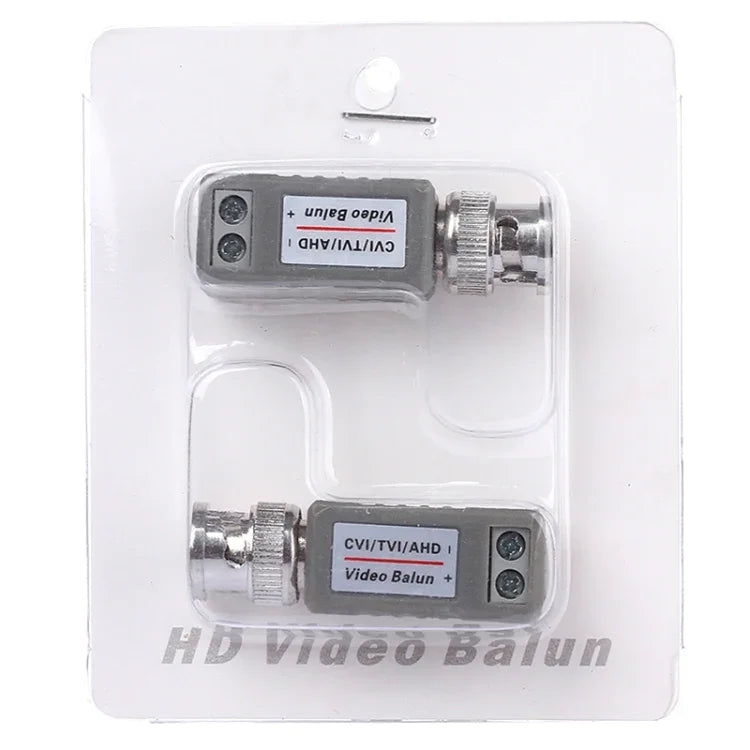 قطعتان من محول فيديو سلبي 1 قناة CVI/TVI/AHD 202E-HD، محول محوري، 202E-HD