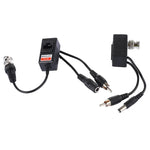 قطعتان HD 213B-C محول فيديو وصوت وطاقة بالون كوكسيال CVI/TVI/AHD، 213B-C