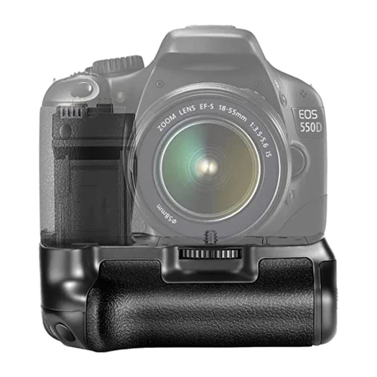 مقبض بطارية لكاميرا كانون EOS 550D مع حامل بطاريتين، لكاميرا كانون EOS 550D