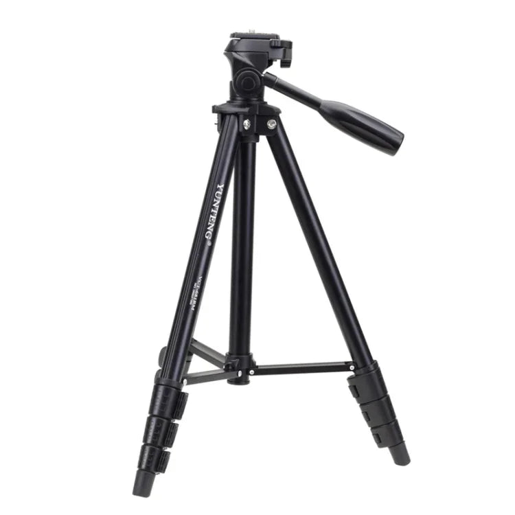 حامل ثلاثي القوائم YUNTENG VCT-681 بطول 138 سم لكاميرات SLR / Micro-SLR / الرقمية، أرجل من الألمنيوم قابلة للطي بأربعة أقسام، مناسب لكاميرات كانون / نيكون / باناسونيك / بنتاكس / كاسيو / سوني / فوجي (سعة التحميل: 3 كجم)