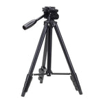 حامل ثلاثي القوائم YUNTENG VCT-681 بطول 138 سم لكاميرات SLR / Micro-SLR / الرقمية، أرجل من الألمنيوم قابلة للطي بأربعة أقسام، مناسب لكاميرات كانون / نيكون / باناسونيك / بنتاكس / كاسيو / سوني / فوجي (سعة التحميل: 3 كجم)