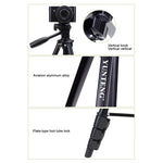 حامل ثلاثي القوائم YUNTENG VCT-681 بطول 138 سم لكاميرات SLR / Micro-SLR / الرقمية، أرجل من الألمنيوم قابلة للطي بأربعة أقسام، مناسب لكاميرات كانون / نيكون / باناسونيك / بنتاكس / كاسيو / سوني / فوجي (سعة التحميل: 3 كجم)