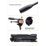 حامل ثلاثي القوائم YUNTENG VCT-681 بطول 138 سم لكاميرات SLR / Micro-SLR / الرقمية، أرجل من الألمنيوم قابلة للطي بأربعة أقسام، مناسب لكاميرات كانون / نيكون / باناسونيك / بنتاكس / كاسيو / سوني / فوجي (سعة التحميل: 3 كجم)