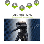 حامل ثلاثي القوائم YUNTENG VCT-681 بطول 138 سم لكاميرات SLR / Micro-SLR / الرقمية، أرجل من الألمنيوم قابلة للطي بأربعة أقسام، مناسب لكاميرات كانون / نيكون / باناسونيك / بنتاكس / كاسيو / سوني / فوجي (سعة التحميل: 3 كجم)