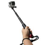 عمود أحادي قابل للتمديد بطول 49 سم مع مسمار لكاميرات GoPro، Insta360، DJI وغيرها من كاميرات الحركة، الطول الأقصى: 49 سم (أحمر)، الطول الأقصى: 49 سم (أزرق)، الطول الأقصى: 49 سم (ذهبي)، الطول الأقصى: 49 سم (أخضر)