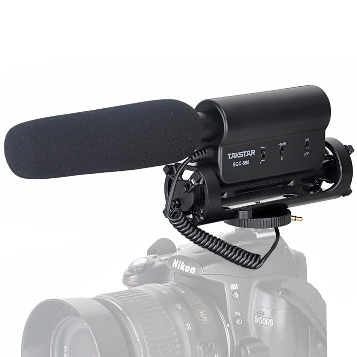 ميكروفون TAKSTAR SGC-598 مخصص للتصوير الفوتوغرافي والمقابلات لكاميرات DSLR وكاميرات الفيديو