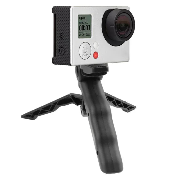 حامل مكتب قابل للطي مع حامل ثلاثي القوائم دوار لكاميرات GoPro، Insta360، DJI وغيرها من كاميرات الحركة، حامل مكتبي