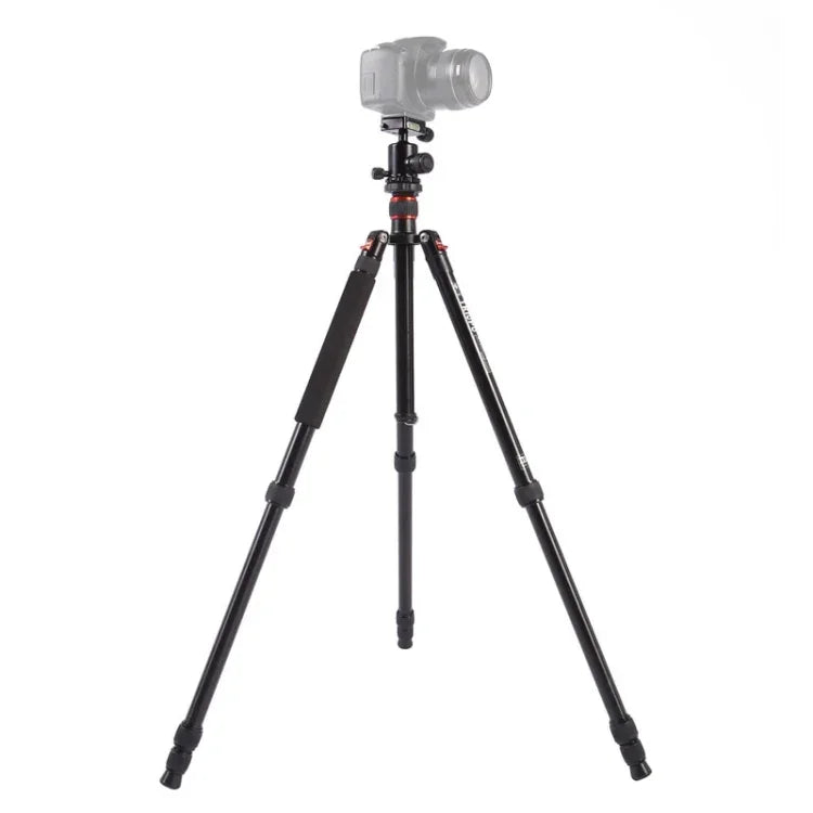 حامل ثلاثي الأرجل محمول قابل للتعديل من الألمنيوم Triopo MT-2504C مع رأس كروي NB-1S لكاميرات كانون نيكون سوني DSLR، MT-2504C (أسود)، MT-2504C (ذهبي)