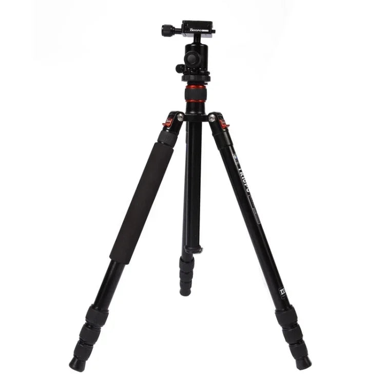 حامل ثلاثي الأرجل محمول قابل للتعديل من الألمنيوم Triopo MT-2504C مع رأس كروي NB-1S لكاميرات كانون نيكون سوني DSLR، MT-2504C (أسود)، MT-2504C (ذهبي)