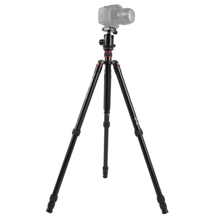 حامل ثلاثي الأرجل محمول قابل للتعديل من الألمنيوم Triopo MT-2804C مع رأس كروي NB-2S لكاميرات كانون نيكون سوني DSLR، MT-2804C (أسود)، MT-2804C (ذهبي)