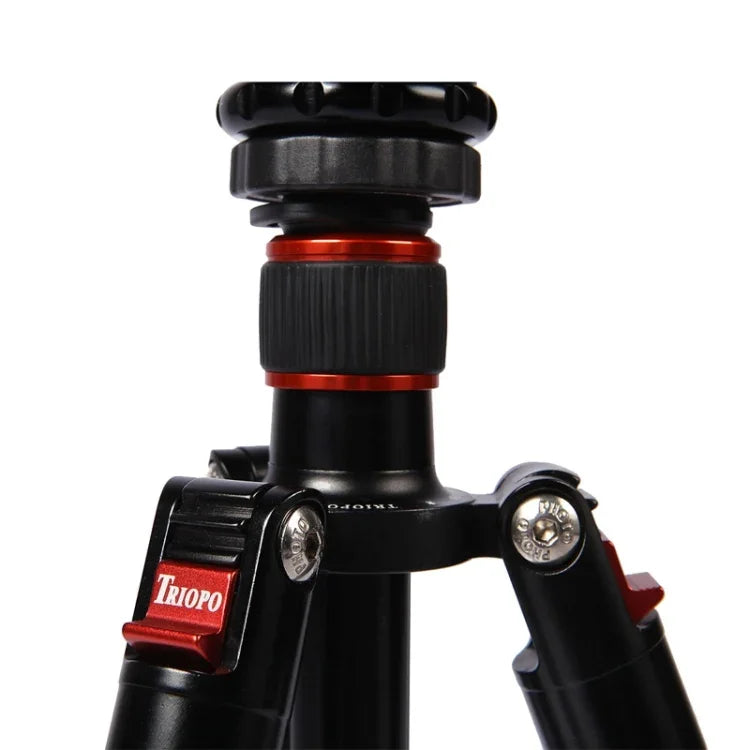 حامل ثلاثي الأرجل محمول قابل للتعديل من الألمنيوم Triopo MT-2804C مع رأس كروي NB-2S لكاميرات كانون نيكون سوني DSLR، MT-2804C (أسود)، MT-2804C (ذهبي)