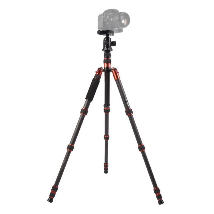 حامل ثلاثي الأرجل محمول قابل للتعديل من ألياف الكربون Triopo GT-2505x8.C مع رأس كروي من الألمنيوم B-1 لكاميرات كانون نيكون سوني DSLR، GT-2505x8.C (أسود)، GT-2505x8.C (ذهبي)