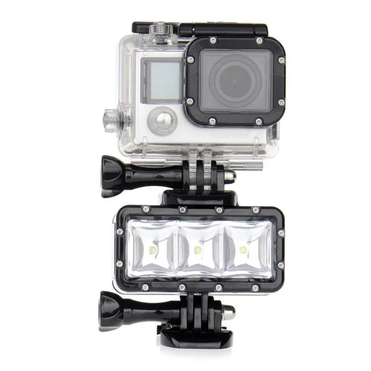 ضوء فيديو مقاوم للماء بقوة 30 متر و300 لومن من SupTig لكاميرات GoPro، Insta360، DJI وغيرها من كاميرات الحركة، ضوء فيديو