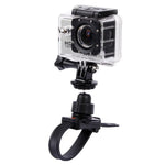 حامل كاميرا ثلاثي القوائم مع حزام للرأس / خوذة لـ GoPro HERO4 / 3+ / 2 و 1، XiaoMi YI، SJCAM SJ4000 / SJ5000 / SJ6000 / SJ7000 / كاميرا رياضية Kjstar، حامل كاميرا ثلاثي القوائم