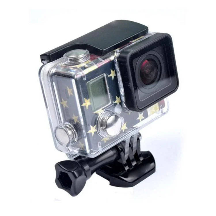 ملصق غطاء لكاميرا GoPro HERO3+ /3، علم الولايات المتحدة، علم أستراليا، علم البرازيل