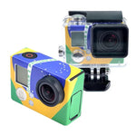 ملصق غطاء لكاميرا GoPro HERO3+ /3، علم الولايات المتحدة، علم أستراليا، علم البرازيل