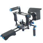 حامل كتف كاميرا بمقبضين YELANGU YLG1103A-A + طقم مثبت كاميرا مع صندوق مات للكاميرات DSLR / كاميرات الفيديو