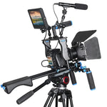 حامل كتف كاميرا بمقبضين YELANGU YLG1103A-A + طقم مثبت كاميرا مع صندوق مات للكاميرات DSLR / كاميرات الفيديو