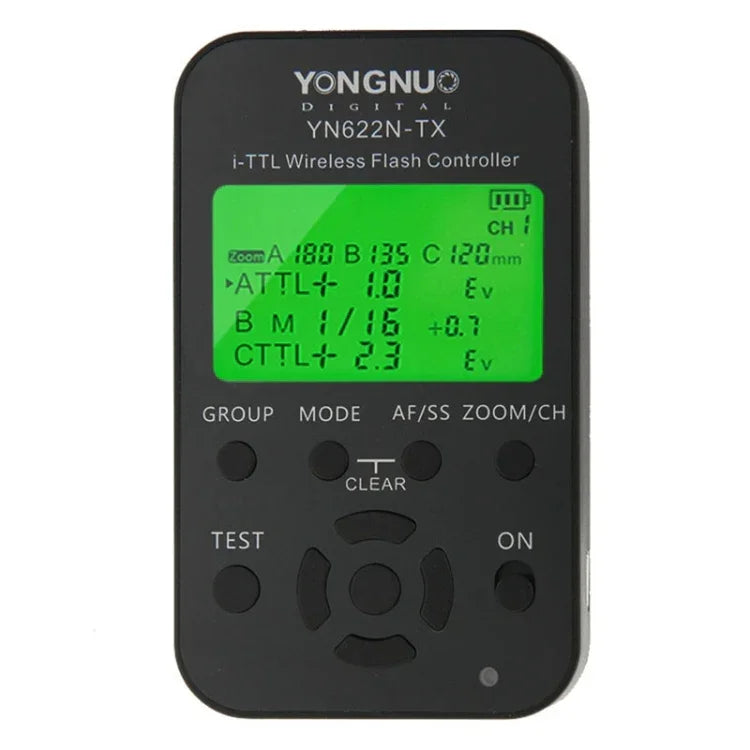 مجموعة تحكم ومُرسل فلاش لاسلكي YONGNUO YN622N-KIT i-TTL لكاميرات نيكون، لكاميرات نيكون