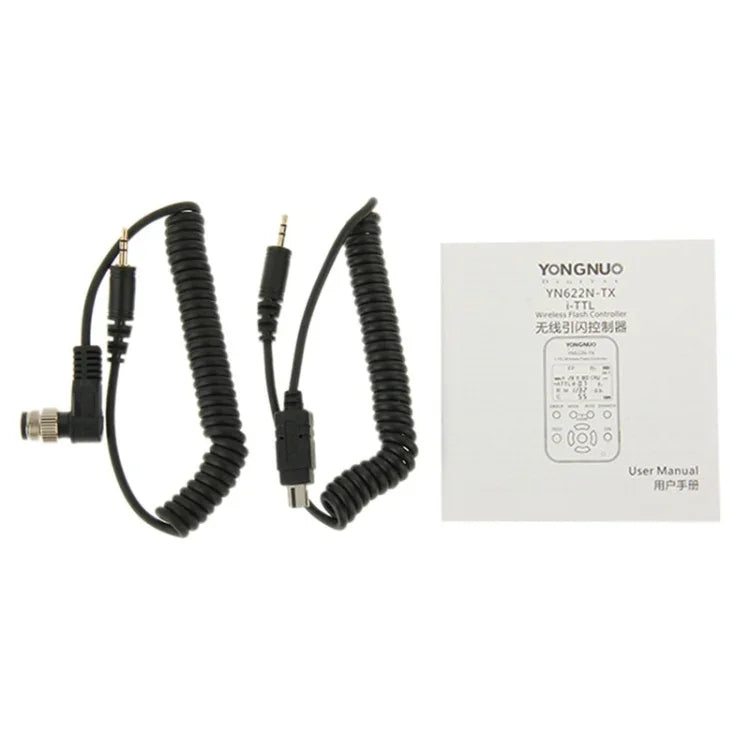 مجموعة تحكم ومُرسل فلاش لاسلكي YONGNUO YN622N-KIT i-TTL لكاميرات نيكون، لكاميرات نيكون