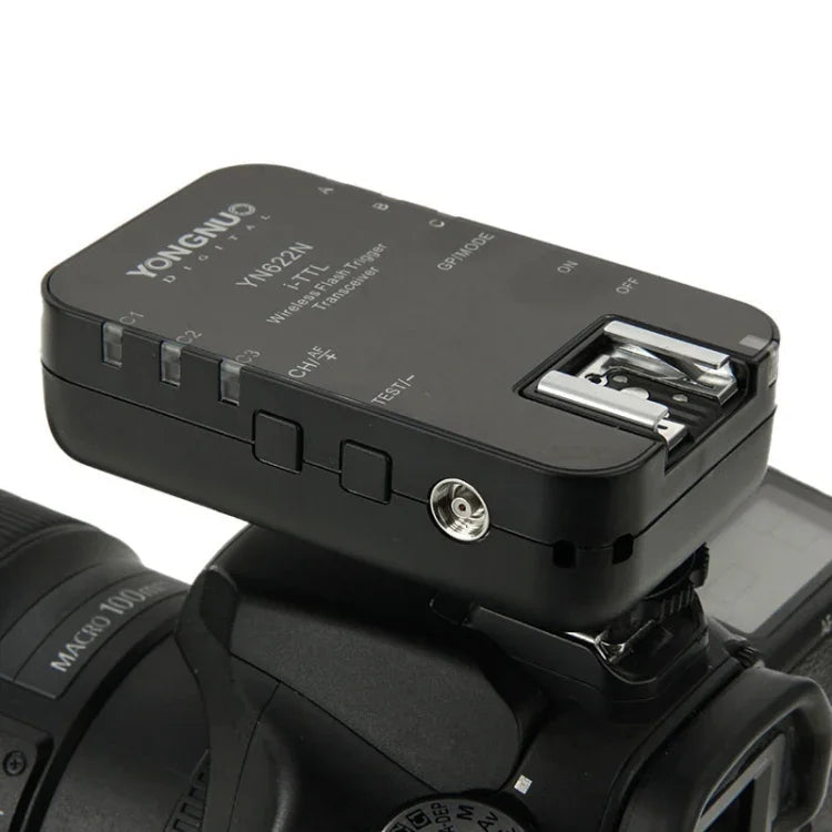 مجموعة تحكم ومُرسل فلاش لاسلكي YONGNUO YN622N-KIT i-TTL لكاميرات نيكون، لكاميرات نيكون