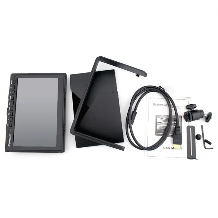شاشة مراقبة كاميرا FEELWORLD FW-759 مقاس 7 بوصات تصميم نحيف 1280 × 800 HDMI 1080P