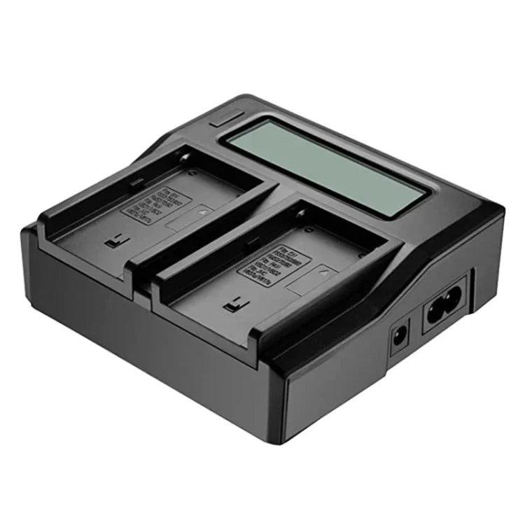 شاحن بطارية رقمي بشاشة LCD ثنائي القناة مع منفذ USB لبطاريات Sony BP-U30 / U60 / U90، متوافق مع Sony EX260 / EX280 / FS7