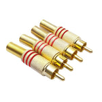موصل جاك RCA مقاس 3.5 مم JL0924 (10 قطع في عبوة واحدة، السعر للـ 10 قطع)، JL0924 RCA 3.5 مم (أحمر)
