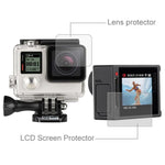 واقي شاشة LCD فائق الوضوح + فيلم واقي عدسة زجاجية للهيكل لكاميرا GoPro HERO4 Silver، HERO4 Silver