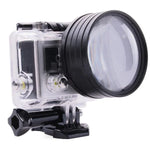 مجموعة 6 في 1 فلتر عدسة مقربة 58 مم + حلقة محول فلتر لكاميرا GoPro HERO3، 6 في 1 58mm