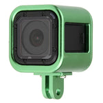 هيكل حماية من سبائك الألمنيوم CNC مع غطاء خلفي واقي لكاميرات GoPro HERO5 Session / HERO4 Session / HERO Session، HERO5 Session (أسود)، HERO5 Session (فضي)، HERO5 Session (أحمر)، HERO5 Session (ذهبي)، HERO5 Session (أخضر)