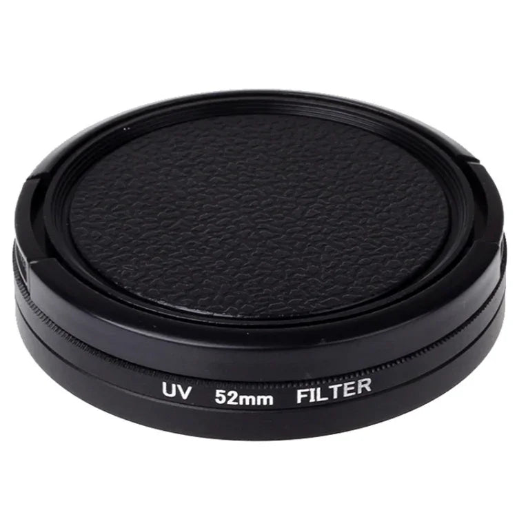 فلتر عدسة UV بحجم 52 مم مع غطاء لكاميرات Xiaomi Xiaoyi 4K+ / 4K، Xiaoyi Lite، كاميرا Xiaoyi الرياضية، فلتر UV بحجم 52 مم