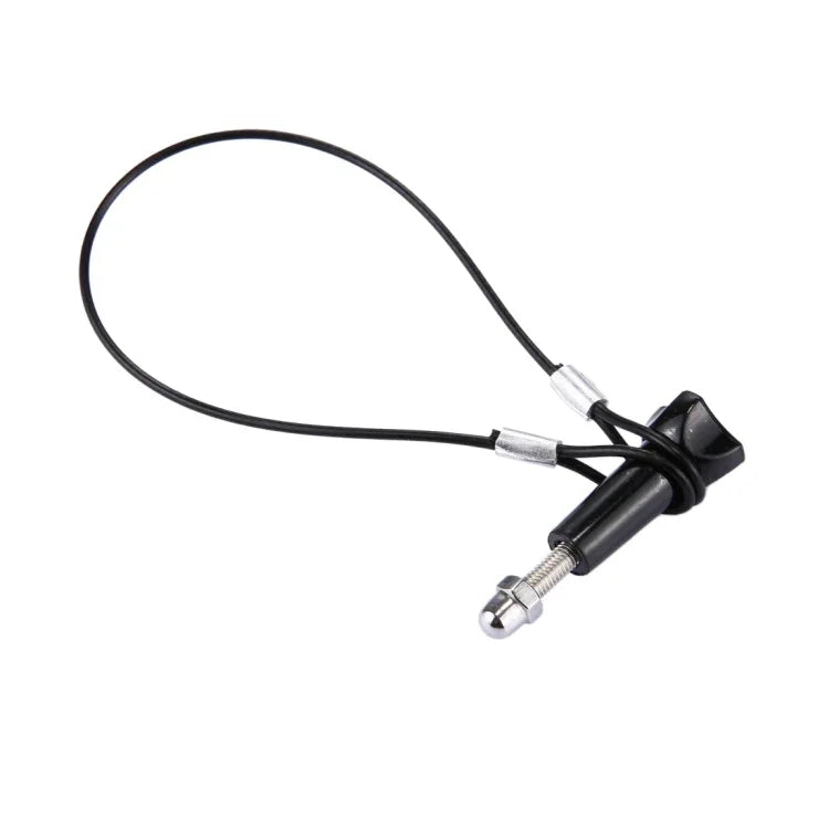 حبل معصم / حبل تثبيت من الفولاذ المقاوم للصدأ مع برغي لكاميرات GoPro HERO11 Black/HERO10 Black / HERO9 Black /HERO8 Black /7 /6/ 5 /5 Session /4 /3+ /3 /2 /1، الطول: 31.5 سم