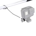 حبل معصم / حبل تثبيت من الفولاذ المقاوم للصدأ مع برغي لكاميرات GoPro HERO11 Black/HERO10 Black / HERO9 Black /HERO8 Black /7 /6/ 5 /5 Session /4 /3+ /3 /2 /1، الطول: 31.5 سم