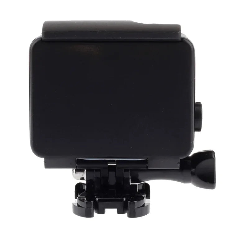 حافظة واقية مقاومة للماء باللون الأسود مع حزام تثبيت أساسي لكاميرات GoPro HERO4 /3+، عمق مقاومة الماء: 10 أمتار، مقاومة للماء حتى 10 أمتار