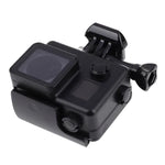 حافظة واقية مقاومة للماء باللون الأسود مع حزام تثبيت أساسي لكاميرات GoPro HERO4 /3+، عمق مقاومة الماء: 10 أمتار، مقاومة للماء حتى 10 أمتار