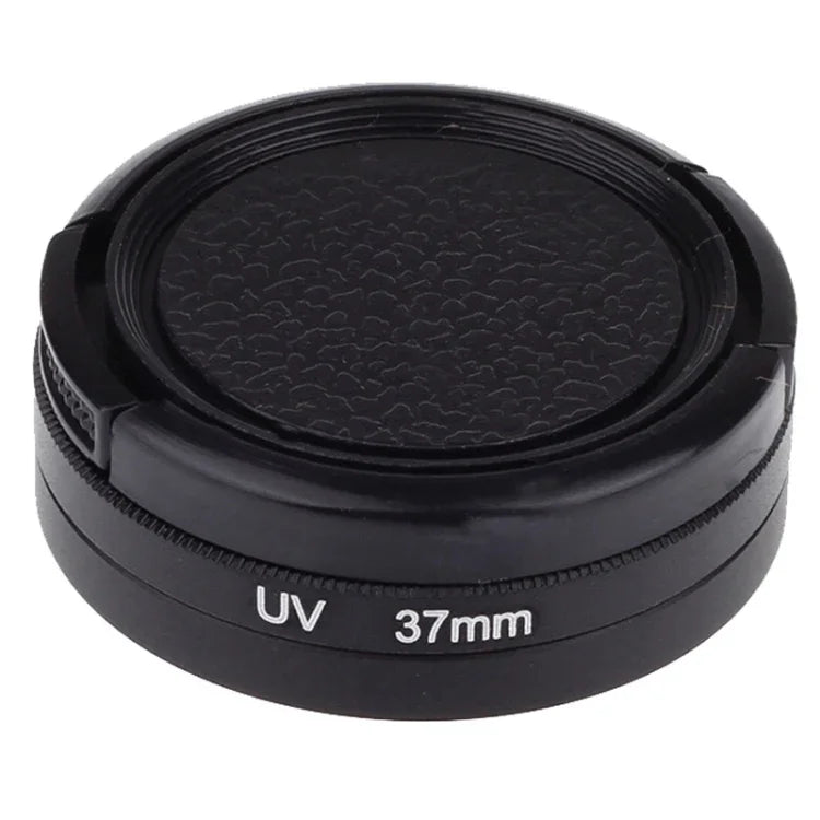 فلتر عدسة UV بحجم 37 مم مع غطاء لكاميرات Xiaomi Xiaoyi 4K+ / 4K، Xiaoyi Lite، كاميرا Xiaoyi الرياضية، فلتر UV بحجم 37 مم