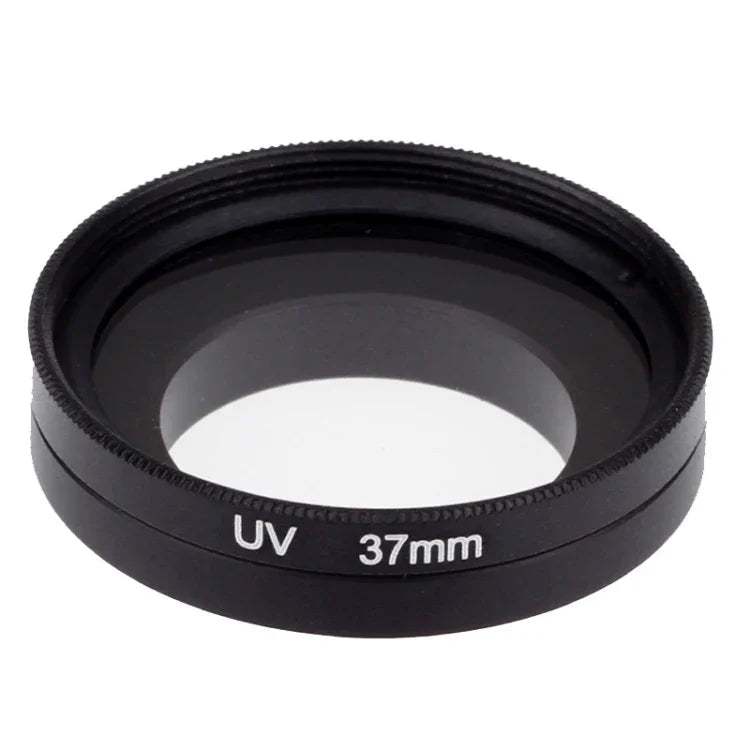 فلتر عدسة UV بحجم 37 مم مع غطاء لكاميرات Xiaomi Xiaoyi 4K+ / 4K، Xiaoyi Lite، كاميرا Xiaoyi الرياضية، فلتر UV بحجم 37 مم