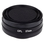 فلتر عدسة مستقطب دائري CPL مقاس 37 مم مع غطاء لكاميرات Xiaomi Xiaoyi 4K+ / 4K، Xiaoyi Lite، Xiaoyi Sport، فلتر CPL مقاس 37 مم