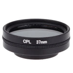 فلتر عدسة مستقطب دائري CPL مقاس 37 مم مع غطاء لكاميرات Xiaomi Xiaoyi 4K+ / 4K، Xiaoyi Lite، Xiaoyi Sport، فلتر CPL مقاس 37 مم