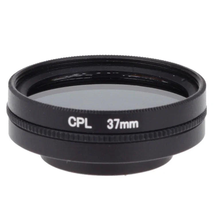 فلتر عدسة مستقطب دائري CPL مقاس 37 مم مع غطاء لكاميرات Xiaomi Xiaoyi 4K+ / 4K، Xiaoyi Lite، Xiaoyi Sport، فلتر CPL مقاس 37 مم