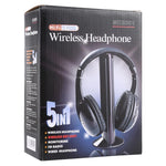 MH2001 سماعة رأس لاسلكية Hi-Fi 5 في 1 مستقبل + مرسل