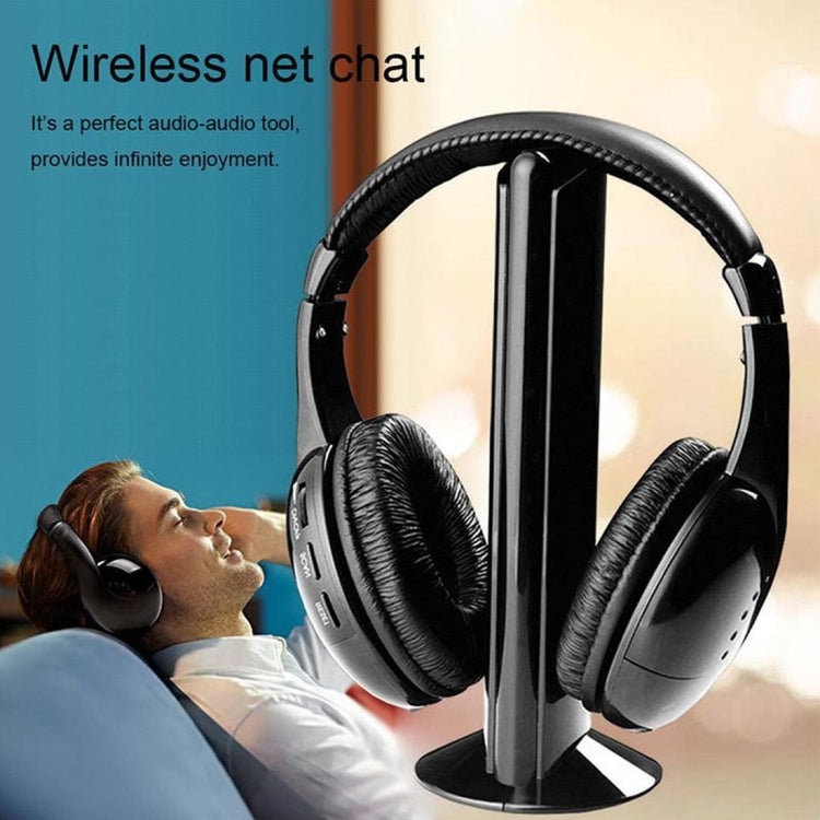 MH2001 سماعة رأس لاسلكية Hi-Fi 5 في 1 مستقبل + مرسل