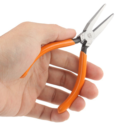 كماشة أنف مسطح صغيرة لصائغ مع مقابض ناعمة، S-ETP-0111، S-ETP-0111RG