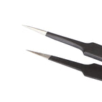 أفضل ملقط BST-204ESD 202 من الفولاذ المقاوم للصدأ برأس مضاد للكهرباء الساكنة، BST-204ESD