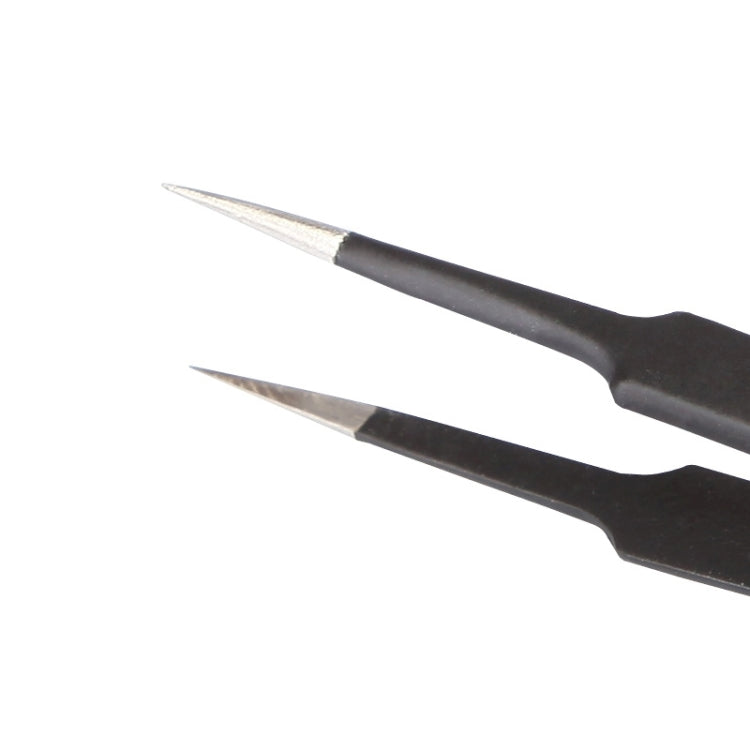 أفضل ملقط BST-204ESD 202 من الفولاذ المقاوم للصدأ برأس مضاد للكهرباء الساكنة، BST-204ESD