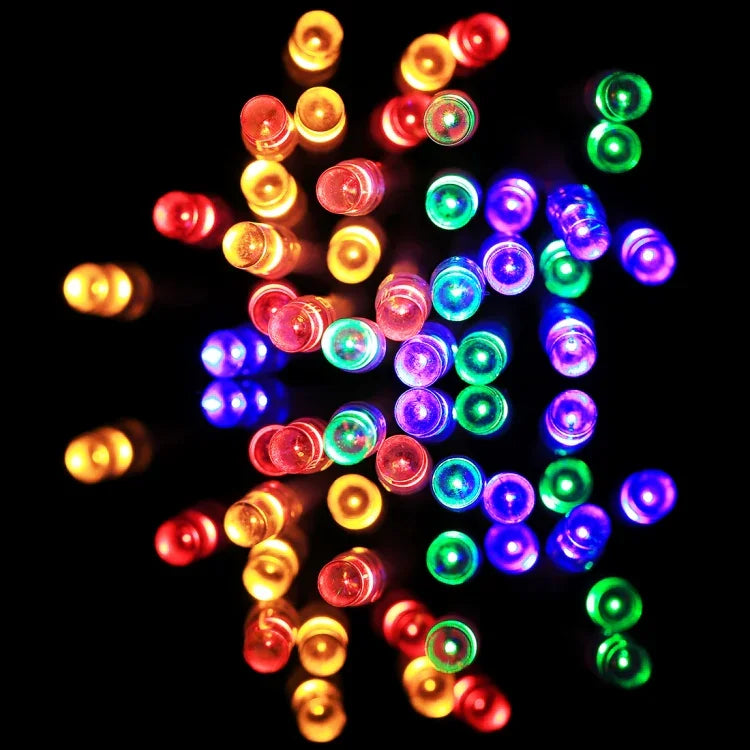 لحفلة عيد الميلاد، 30 LED، ضوء RGB، وميض بوضعين، يعمل بالبطارية، 3 أمتار RGB بأربعة ألوان